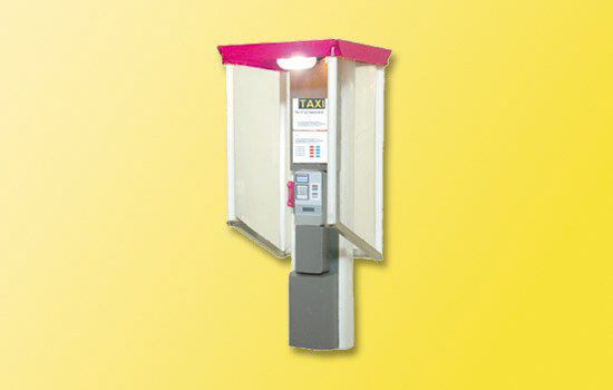 Viessmann 1373 - Telefonzelle Telekom offen, mit LED-Beleuchtung