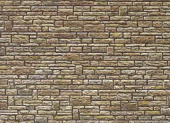 Faller 170604 - Mauerplatte Sandstein grün-gelb-braun 25 x 12,5 cm