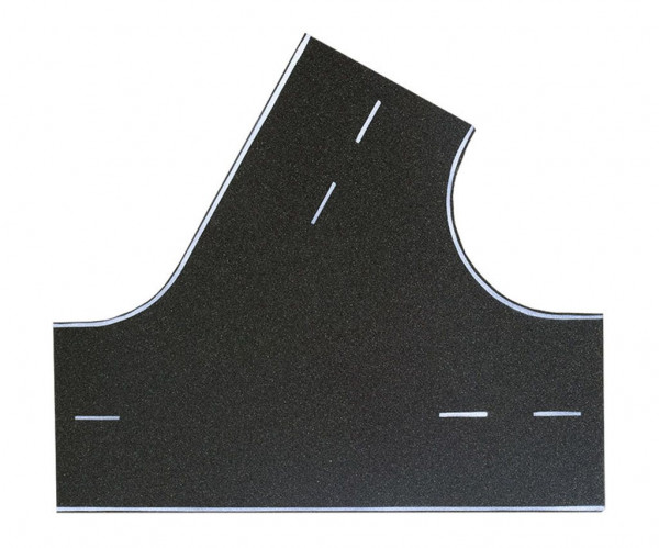 Vollmer 48262 - Straßenplatte Asphalt, 60°-Einmündung, L 22 x B 19,5 cm