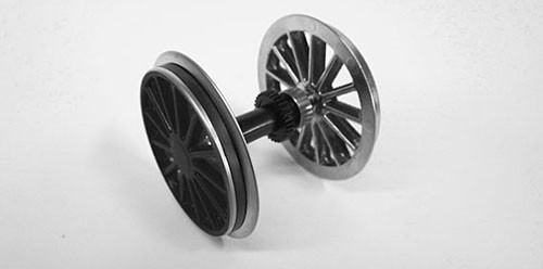Piko 36081 - Radsatz mit Zahnrad und Haftreifen + Kugellagern für BR 194 G