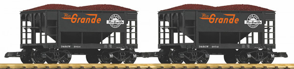 Piko 38931 - USA Set Schüttgutwagen D&RGW 2-teilig, mit Erzladung