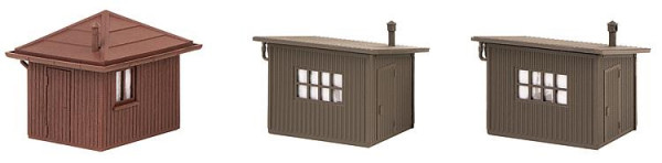 Faller 120272 - Lokführer-Wartehaus, 2 Streckenposten 1921 - 1945