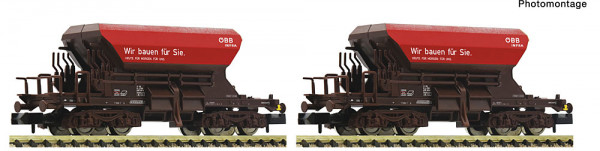 Fleischmann 6660157 - ÖBB 2er Set Talbot Schotterwagen ÖBB Infra E6