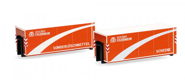 Herpa 054484 - 2er Set Abrollbeh. Berliner FW