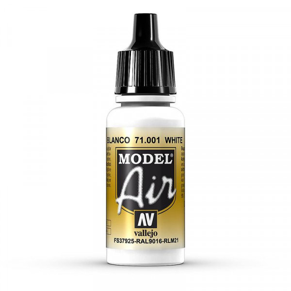 Vallejo 771001 - Model Air Weiß, 17 ml