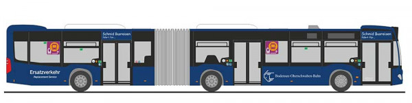 Rietze 69329 - Mercedes-Benz Citaro G 12 Bodensee-Oberschwaben-Bahn - SEV