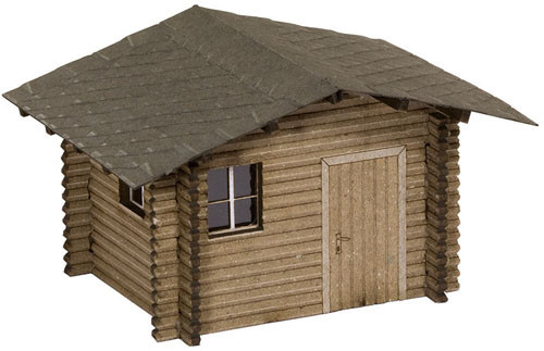 Noch 14434 - Laser-Cut minis Waldhütte, 4,7 x 3,7 cm, 2,8 cm hoch