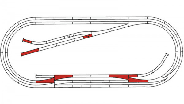Roco 42023 - Roco Line mit Bettung: Gleisset E