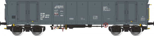 Albert Modell 542047 - CZ offener Güterwagen Eas grau Ep.6, NHTR