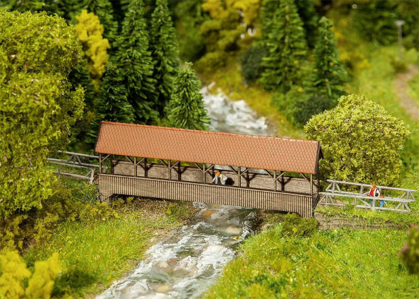 Faller 222574 - Überdachte Fußgängerbrücke, Lasercut