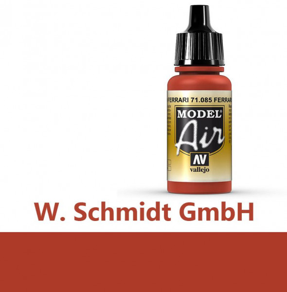 Vallejo 771085 - Model Air Ferrari-Rot, 17 ml