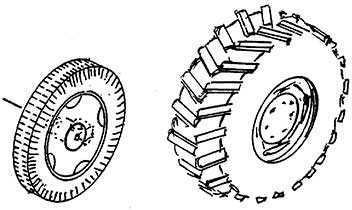 Weinert 4459 - Satz breite Hinterr.+Vorderräd