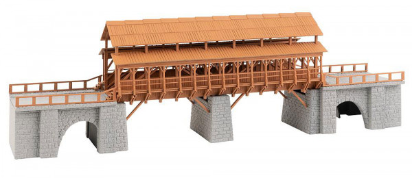 Faller 120527 - Eisenbahn-Holzbrücke