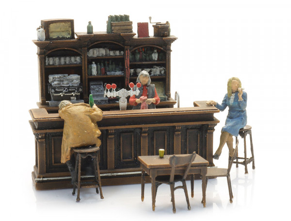 Artitec 387.692 - Cafe Interieur mit 3 Figuren
