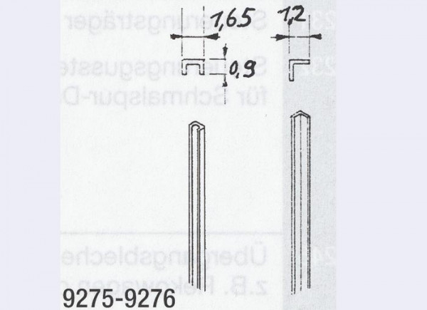 Weinert 9275 - Kunststoff U-Profil 4St