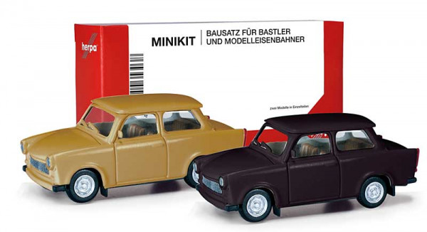 Herpa 013901-002 - MiniKit Trabant 601 Limousine, samtocker/rallyeschwarz