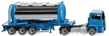 Wiking 053605 - MAN TGS Euro 6c Tankcontainersattelzug Swap
