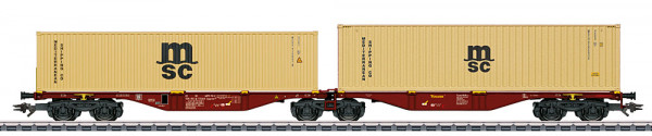 Märklin 47816 - SNCB Doppel-Containertragwagen Sggrss80 der Touax Rail ltd. Ep. 6, 2x 40ft. Boxconta