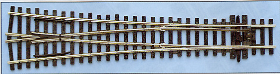 Peco SL98 - Code100 Y-Weiche 12*, großerRadius: 1828mm, nicht leitendes Herzstück