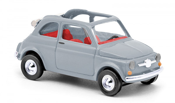 Busch 48780 - Fiat 500 Cabrio grau