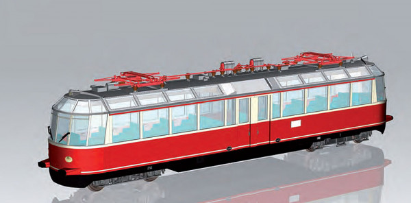 Piko 37332 - G-Elektrotriebzug/Sound ET91 Gläserner Zug rot DB III