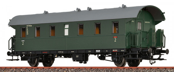 Brawa 46829 - DB Personenwagen "Donnerbüchse" 2.Klasse Bib Ep.3, Wechselstrom, incl LED Innenbeleuch