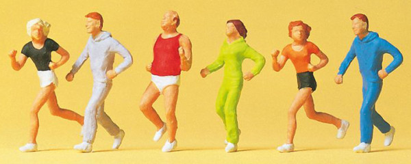 Preiser 14078 - Beim Joggen 6 teilig