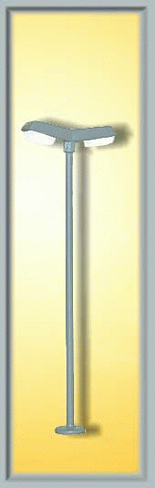 Viessmann 6498 - Straßenleuchte modern doppelt, LED weiß