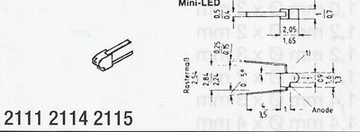Weinert 2114 - Mini LED, rot