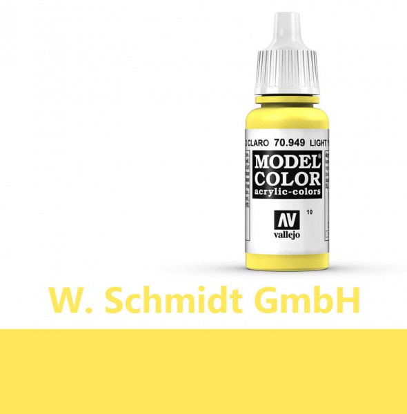 Vallejo 770949 - Model Color Farbe Schwefelgelb, Matt, 17 ml