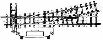 Bemo 4007000 - 12° elektr. Weiche links 147 mm R 515 mm