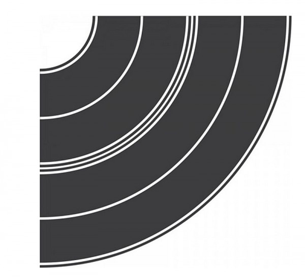 Rietze 70702 - Teerbelag Kurvensatz je 1x Radius 84+165mm