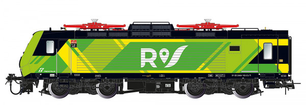 Lima HL2675 - FS Trenitalia, Elektrolokomotive E.464 in neuer „Regionale”-Farbgebung, grün-gelbe Lac