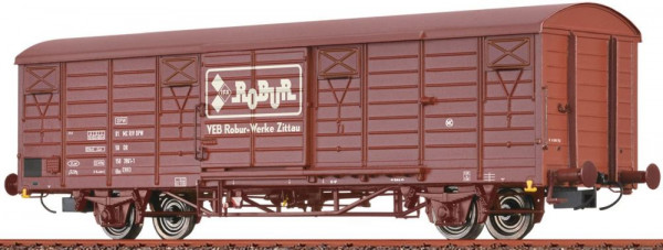 Brawa 49932 - DR gedeckter Güterwagen Gbs [1500] Ep.4, Robur