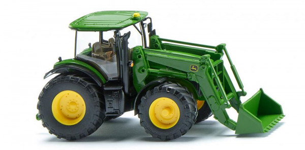 Wiking 035804 - John Deere 7260R Traktor mit Frontlader
