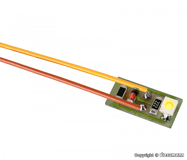 Viessmann 6007 - Hausbeleuchtung mit 1 LED, gelb 10 Stück