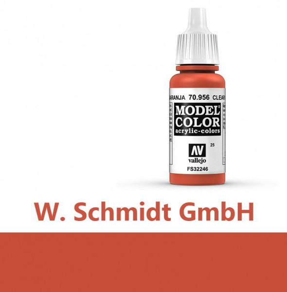Vallejo 770956 - Model Color Farbe Feuerrot, Matt, 17 ml