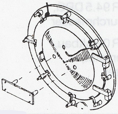 Weinert 8079 - Rauchkammertür BR 44 DB (1)