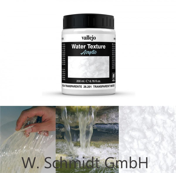 Vallejo 726201 - Effekte Transparentes Wasser, 200 ml