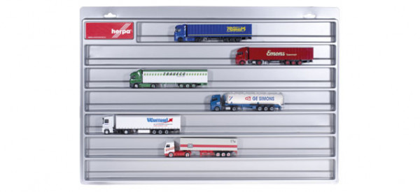 Herpa 029711 - LKW Schaukasten Eurolänge, silber (64,5 cm x 45 cm x 3,5 cm)