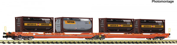 Fleischmann 6660052 - SBB Doppeltaschen-Gelenkwagen T3000e der Wascosa Ep.6, beladen mit 2x Tankcont
