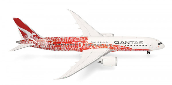 Herpa 574099 Qantas Boeing 787-9 Dreamliner - Flying Art Series "Yam Dreaming"