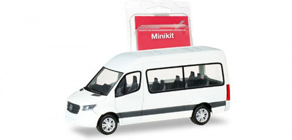 Herpa 013468 - MiniKit MB Sprinter Bus Hochdach, weiß