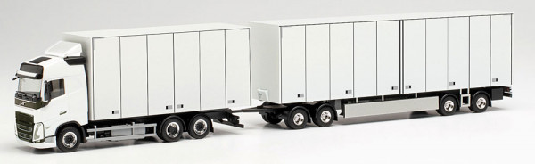 Herpa 315302 - Volvo FH Gl. 2020 Schwedencombi, weiß