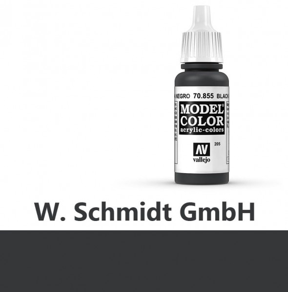 Vallejo 770855 - Model Color Farbe Lasur Schwarz, Glänzend, 17 m