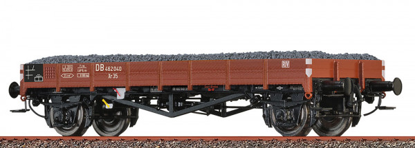 Brawa 49359 - DB Flachwagen Xr35 Ep.3, mit Ladegut Schotter