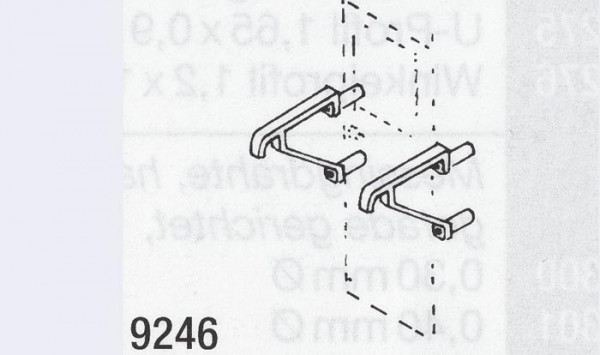 Weinert 9246 - Geländer für Wagenübergang V20