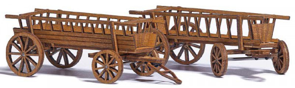 Busch 1385 - 2 Heuwagen, je 59 mm