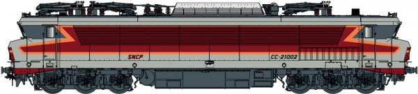 LSModels 10336S - SNCF Ellok Reihe CC21002 betongrau Livree Arzens Ep.4, DCC + Sound