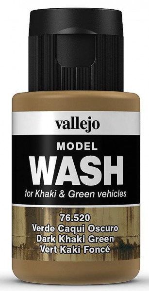Vallejo 776520 - Wash-Colour Farbe, dunkles khakigrün 35ml